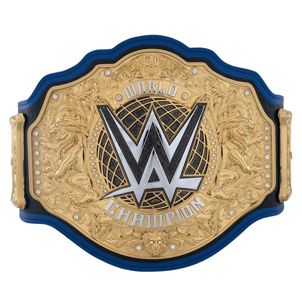 Collector-grade replica championship title belt, hand-finished and built to hang.