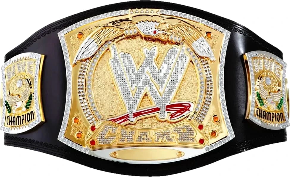 Collector-grade replica championship title belt, hand-finished and built to hang.