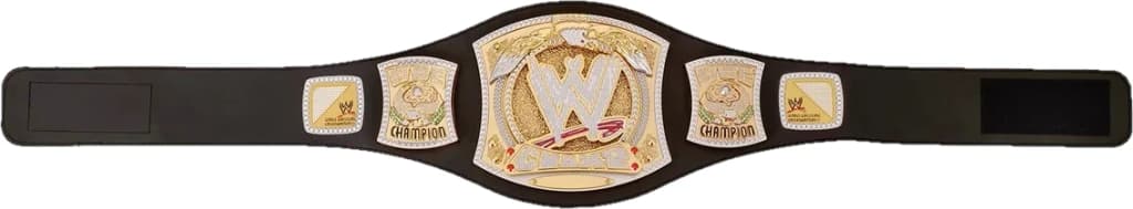 Toy title belt finished to display standard, plate by plate.