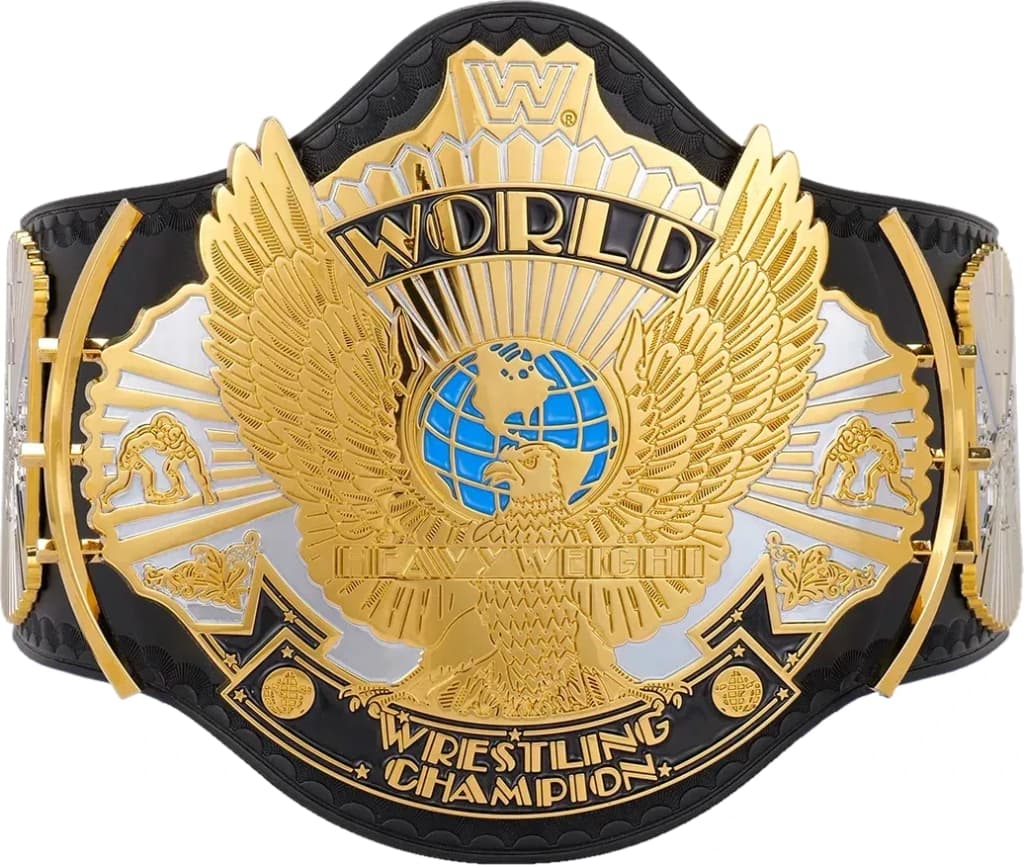 Collector-grade replica championship title belt, hand-finished and built to hang.