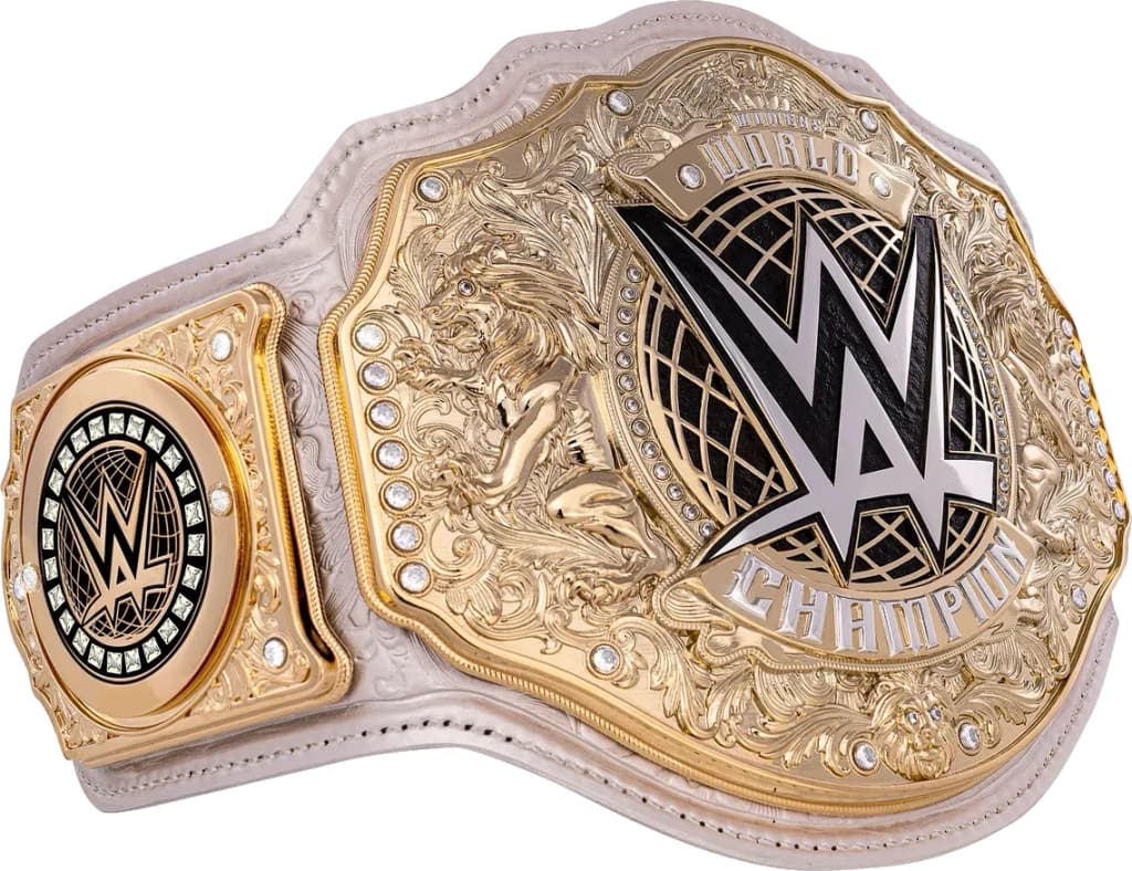 Collector-grade replica championship title belt, hand-finished and built to hang.