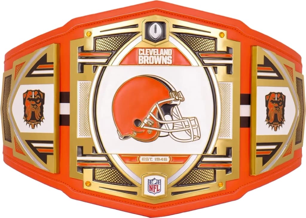 Collector-grade replica championship title belt, hand-finished and built to hang.