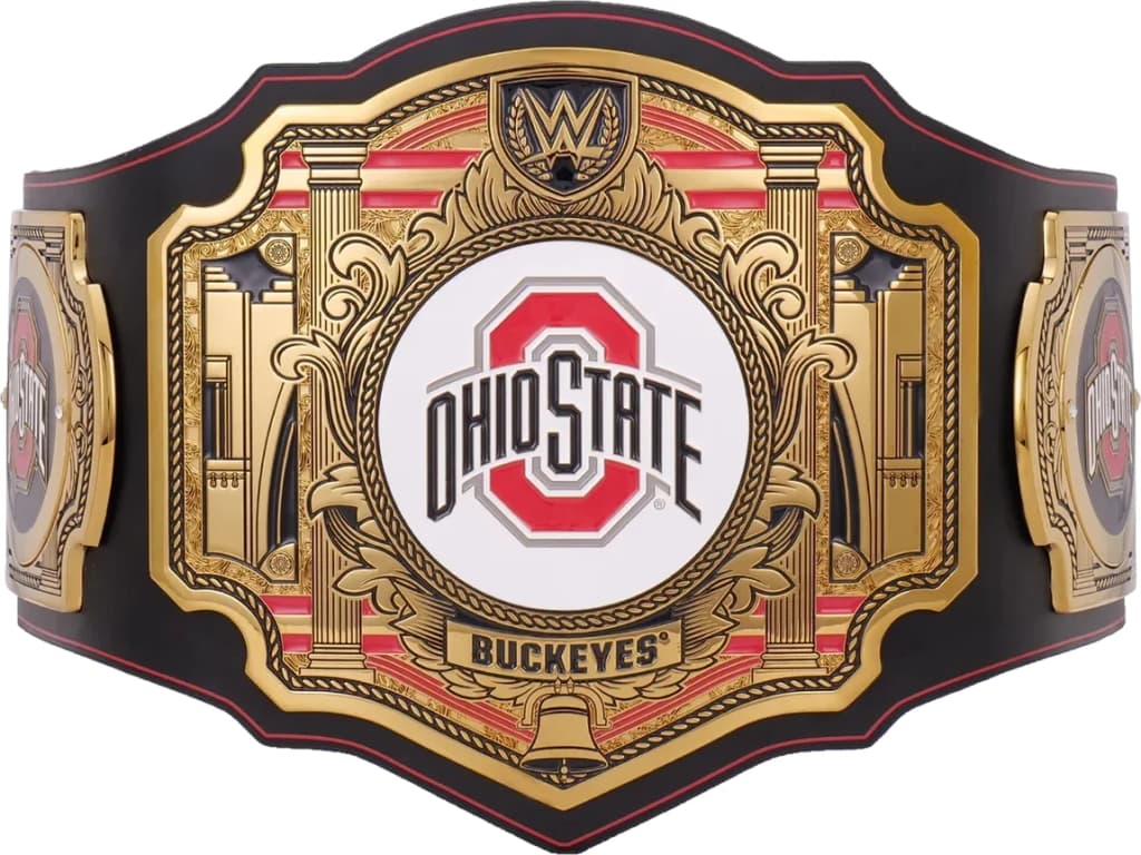 Collector-grade replica championship title belt, hand-finished and built to hang.