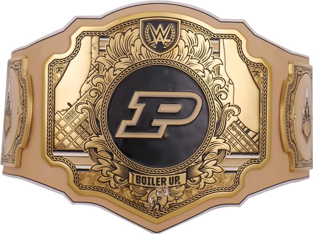 Collector-grade replica championship title belt, hand-finished and built to hang.