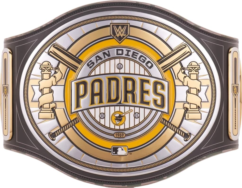 Collector-grade replica championship title belt, hand-finished and built to hang.